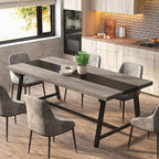 Dining Table for 8 People, 70.87-inch Rectangular Wood Kitchen Table