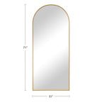 Dovelina Arched Full Length Floor Wall Mirror Standing Mirror
