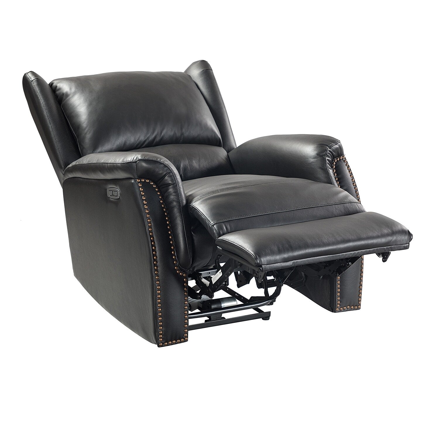 Eduardo Genuine Leather Power Recliner with USB Port Set of 2