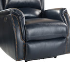 Eduardo Genuine Leather Power Recliner with USB Port Set of 2