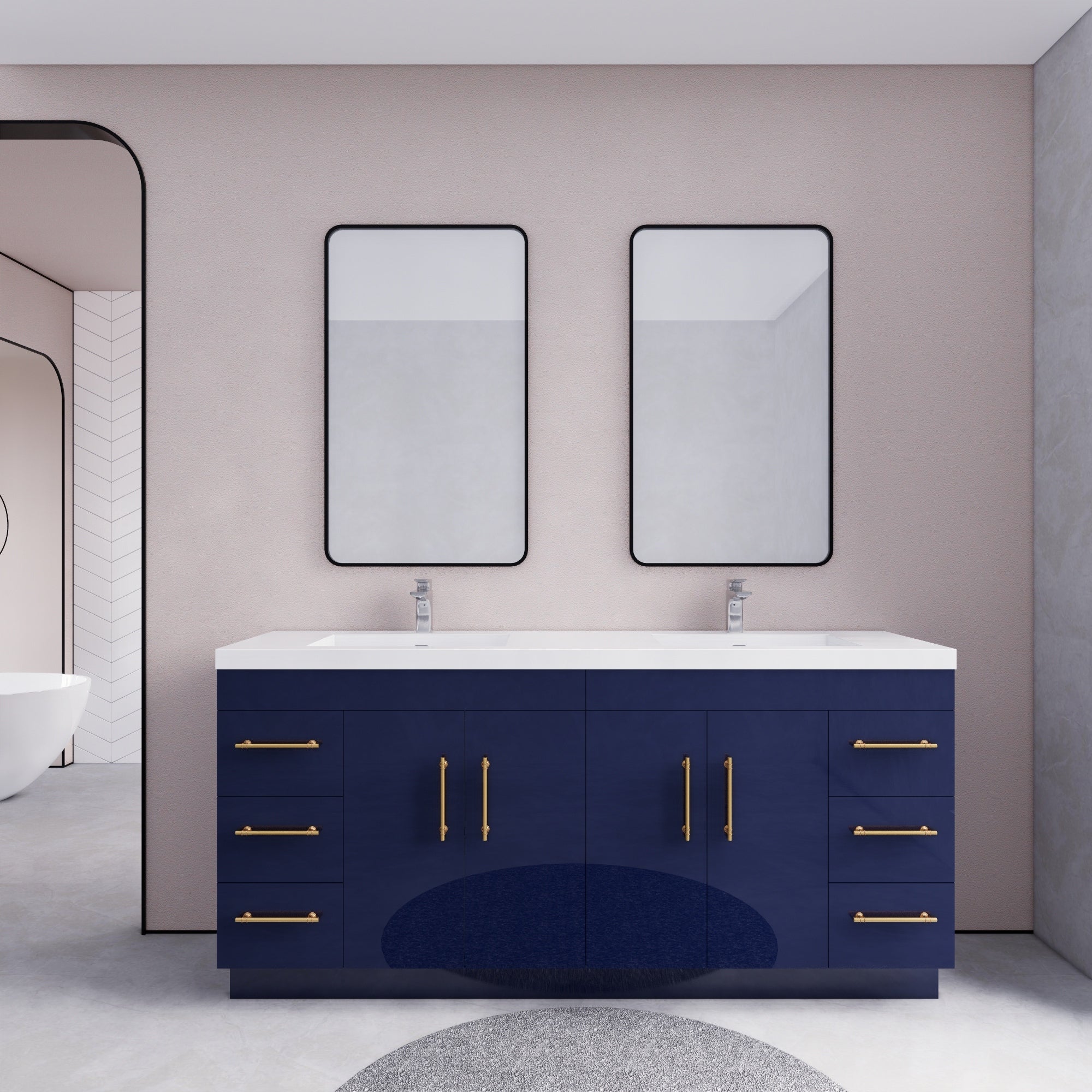 Eliza 72'' Freestanding Vanity with Double Sink