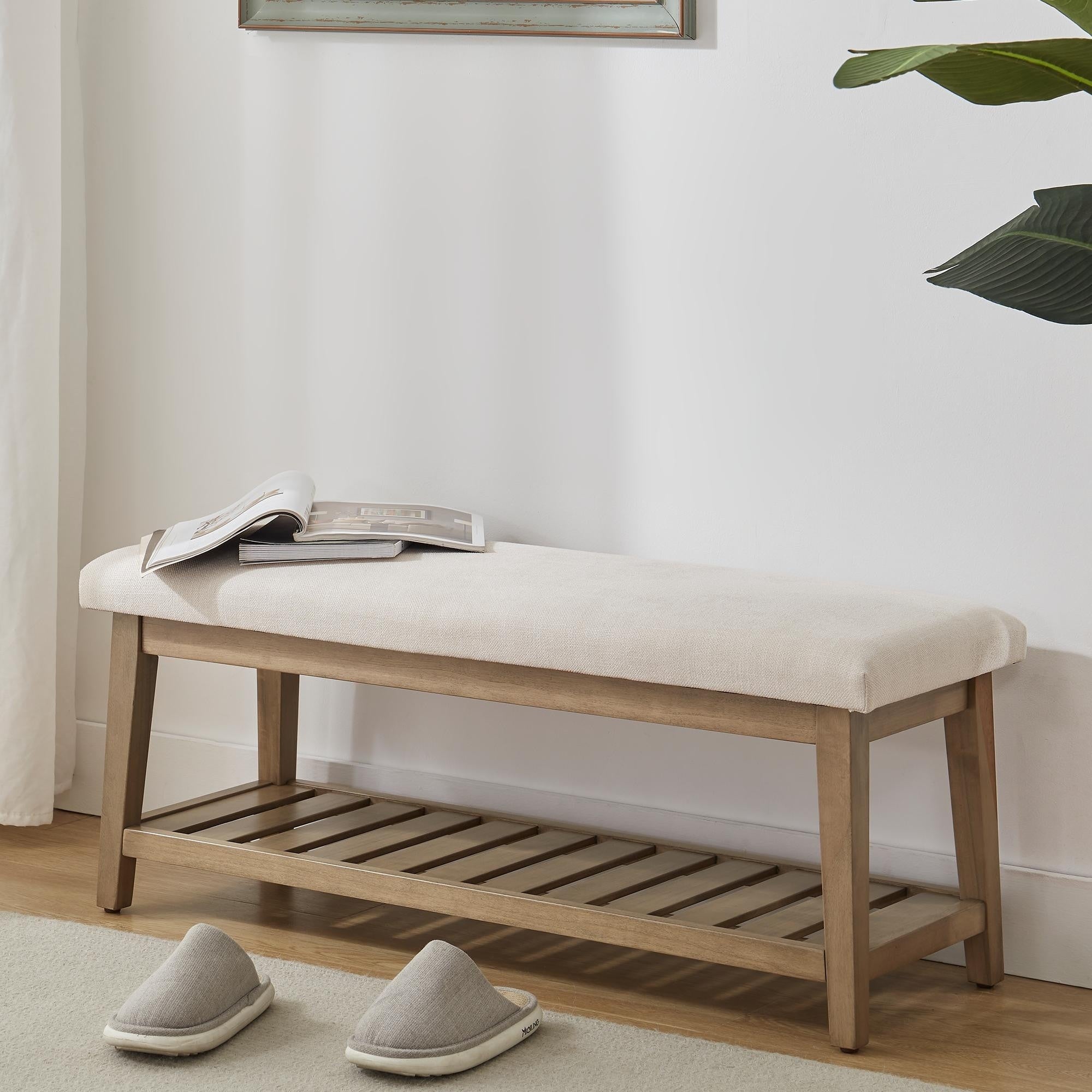 Entryway Shoe Bench Storage Bench Upholstered Bench