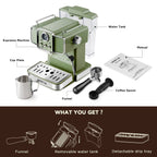 Espresso Coffee Machine with Milk Frother Steam