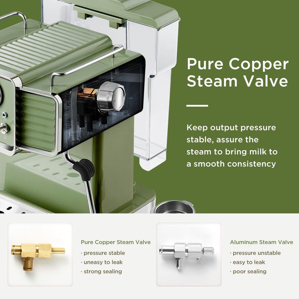 Espresso Coffee Machine with Milk Frother Steam