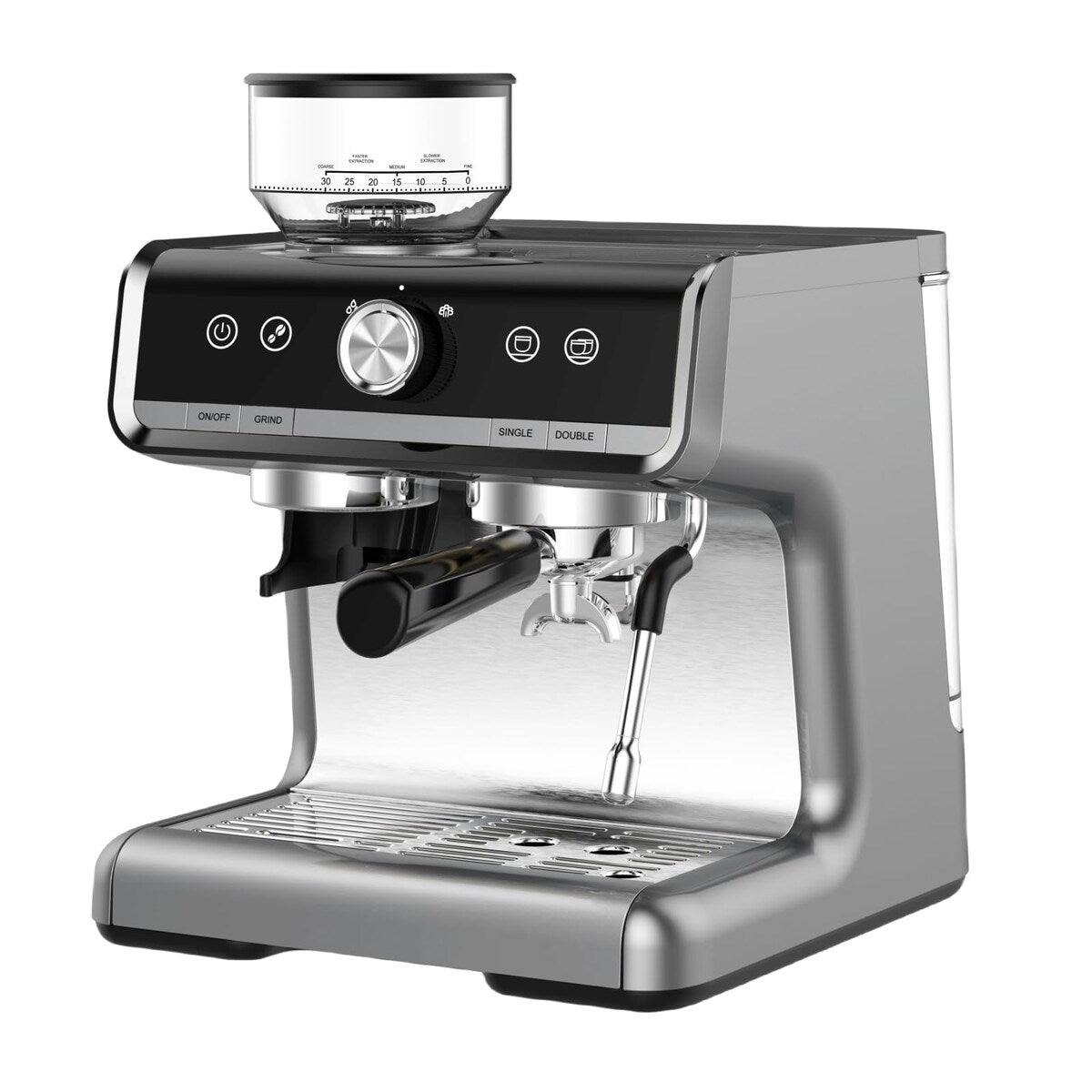 Espresso Coffee Maker, with Grinder, 2.8 L Water Tank