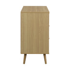 Anya Woven Rattan Chest of 3 Drawer in Natural Colour