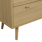 Anya Woven Rattan Chest of 3 Drawer in Natural Colour