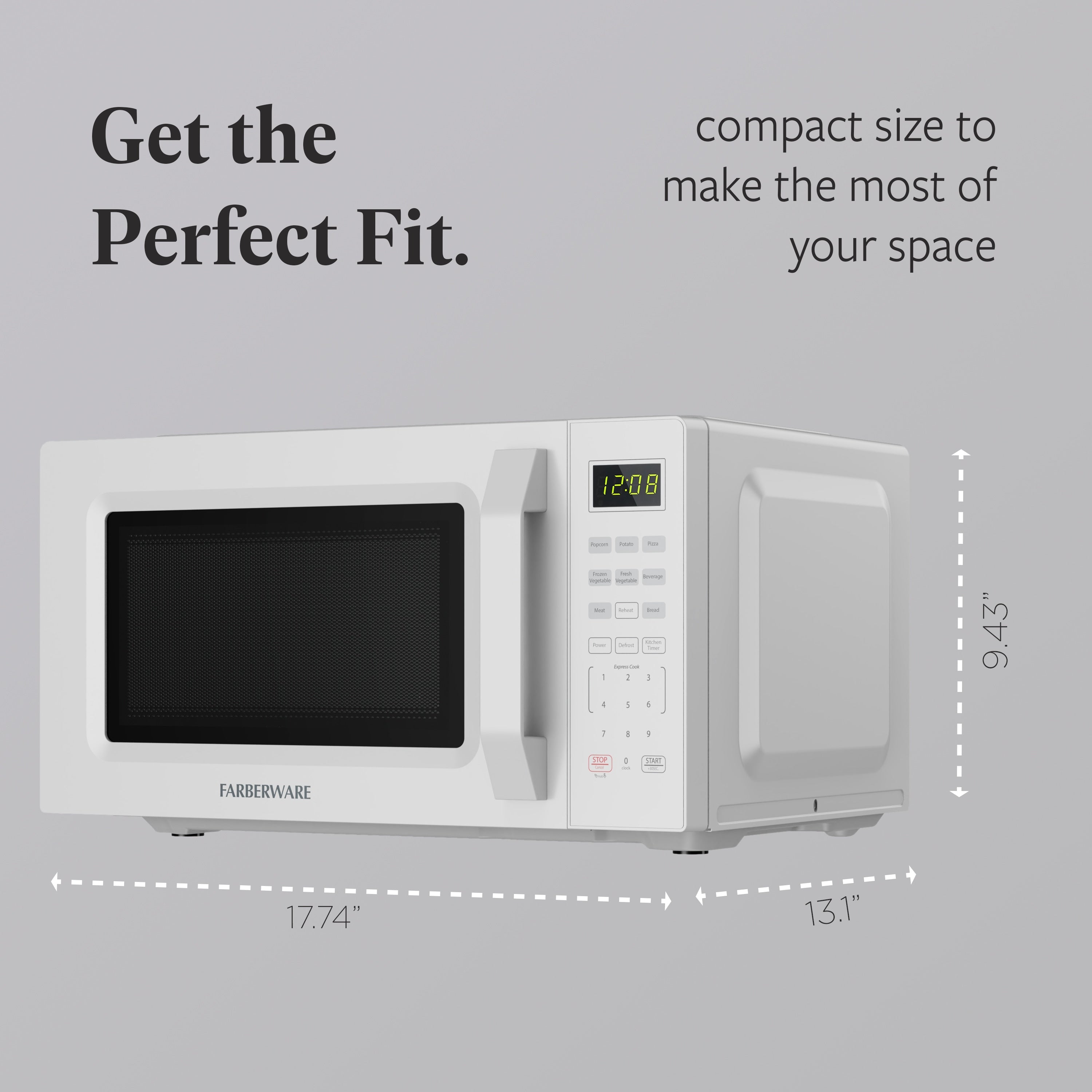 Farberware 700-Watt Compact Countertop Microwave
