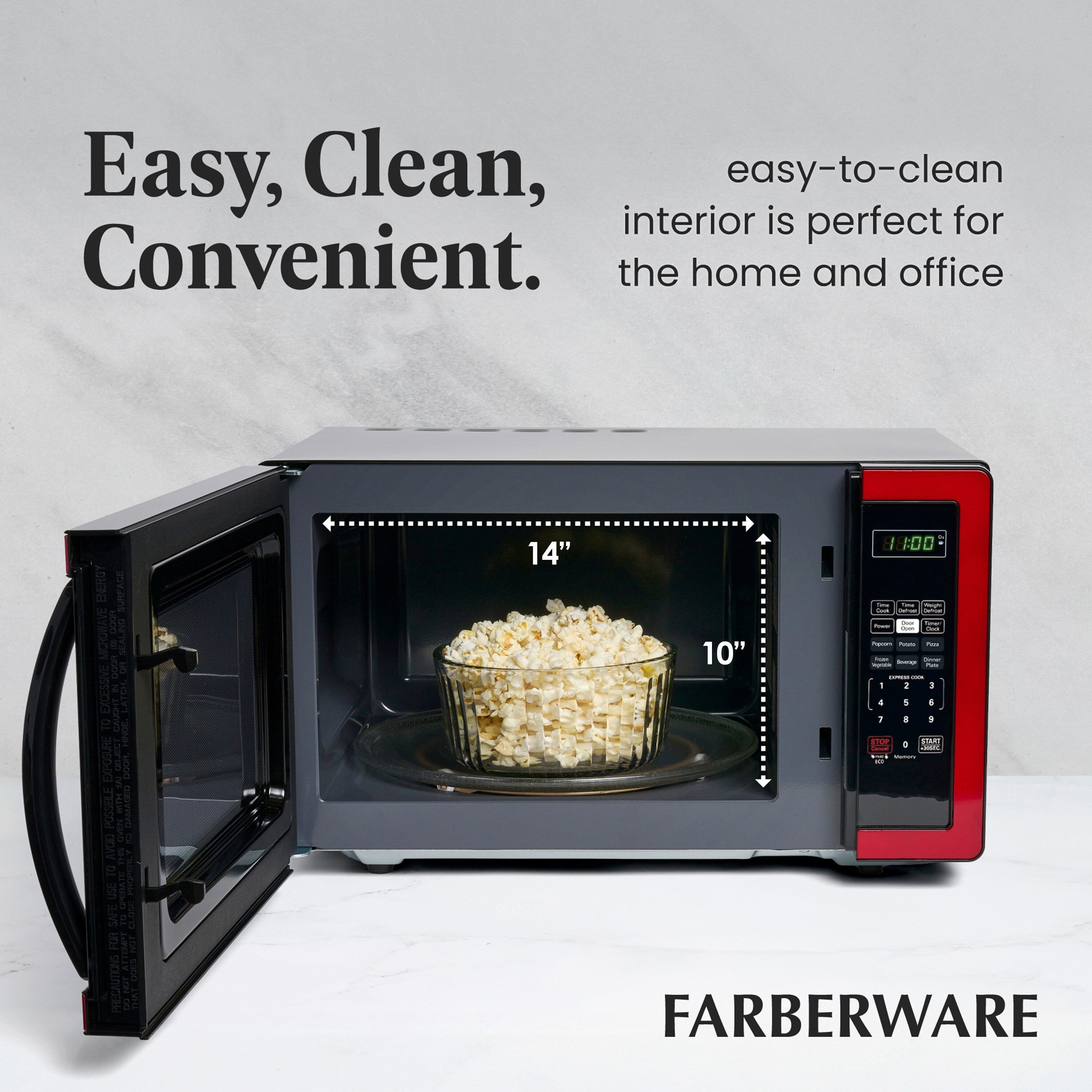 Farberware Classic 1.1 Cu. Ft. 1000-Watt Microwave Oven