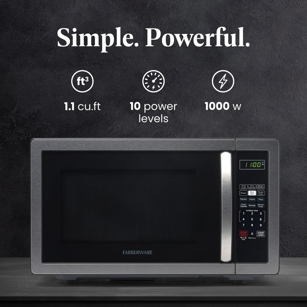 Farberware Classic 1.1 Cu. Ft. 1000-Watt Microwave Oven
