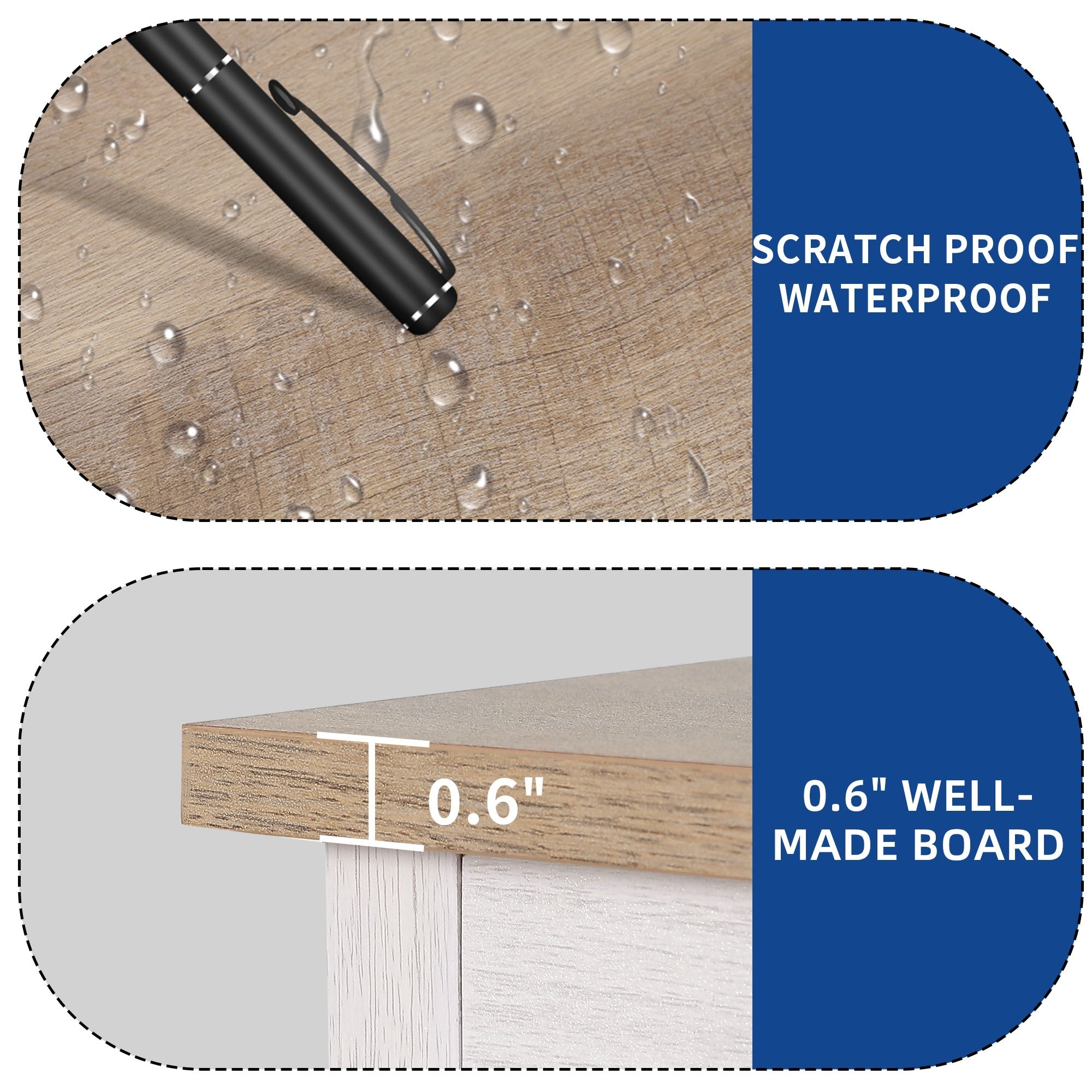 Farmhouse TV Stand for up to 65 TV with Doors and Open Shelves Media Console Power Outlet