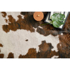 Alexander Home Yosemite Faux Cowhide Area Rug