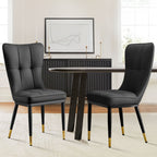 Faux Leather Upholstered Dining Chairs Set of 2/4
