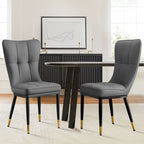 Faux Leather Upholstered Dining Chairs Set of 2/4