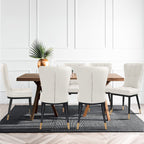 Faux Leather Upholstered Dining Chairs Set of 2/4