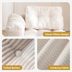 Foldable Sofa Bed,L-Shaped Floor Sofa Couch