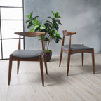 Francie Mid-Century Modern Dining Chairs (Set of 2) by Christopher Knight Home - 20.50 W x 20.25 L x 29.75 H