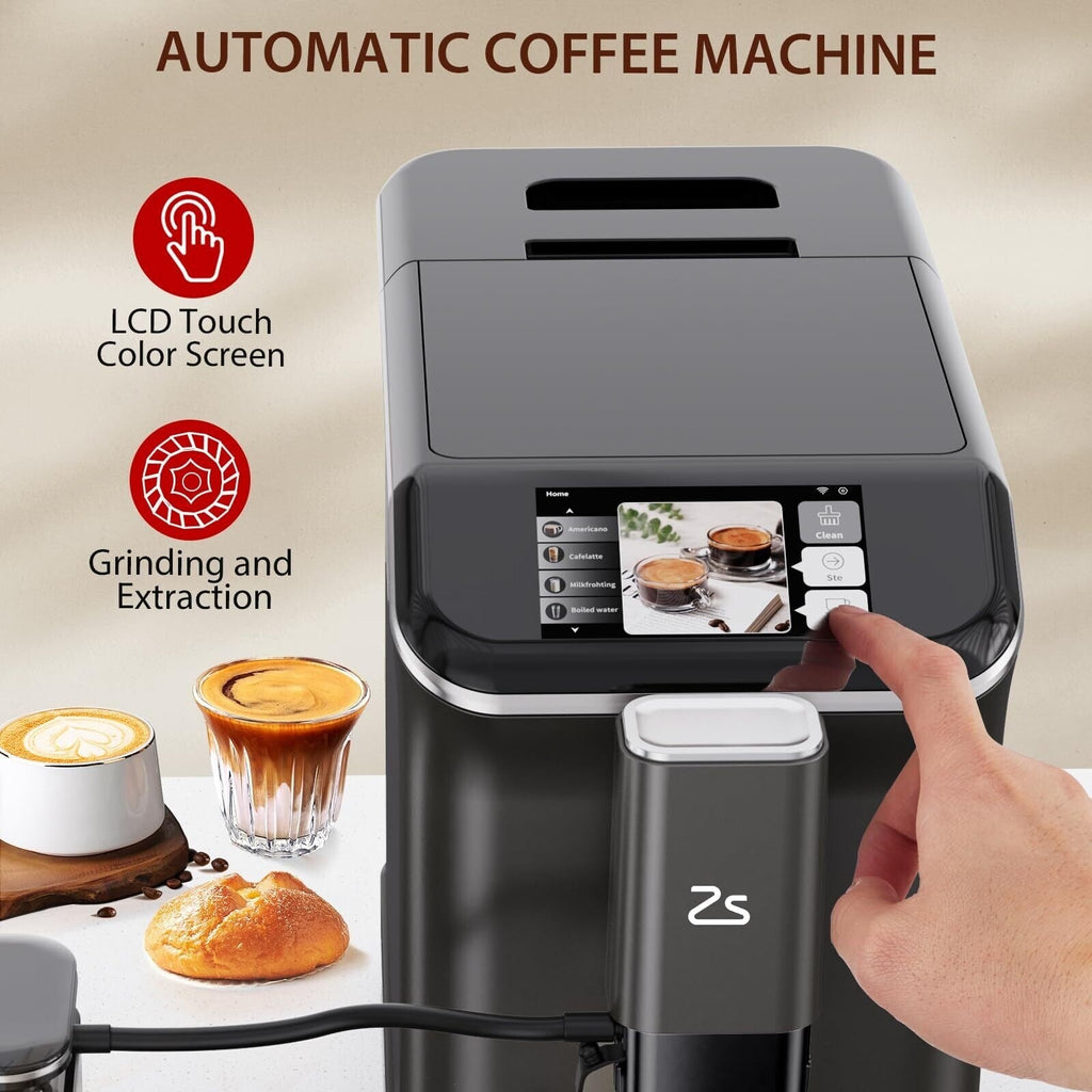 Fully Automatic Espresso Machine with Automatic Milk Frother