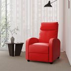 Furniwell PU Leather Sofa Recliner with Padded Seat and Backrest.