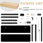 Futzca Height Adjustable Electric Standing Desk Sit Stand Computer Stand up Desk with Splice Board