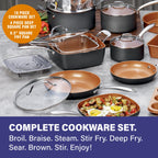 Gotham Steel Pro Hard Anodized 20 Piece Cookware and Bakeware Set