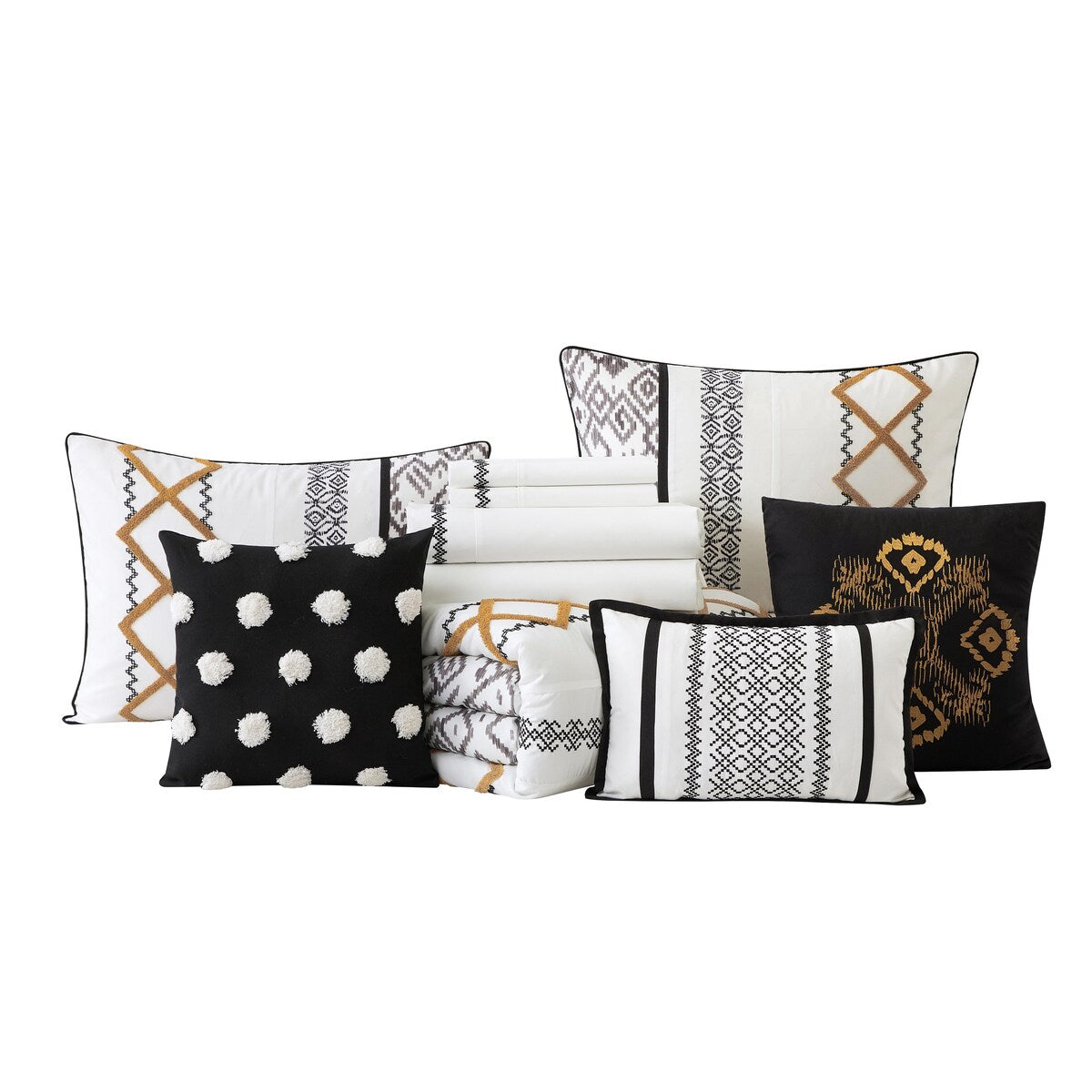 Nanshing Trina 15 Piece Boho Embroidered Comforter Set