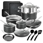 Granitestone 20 Piece Nonstick Pots and Pans Cookware and Bakeware Set