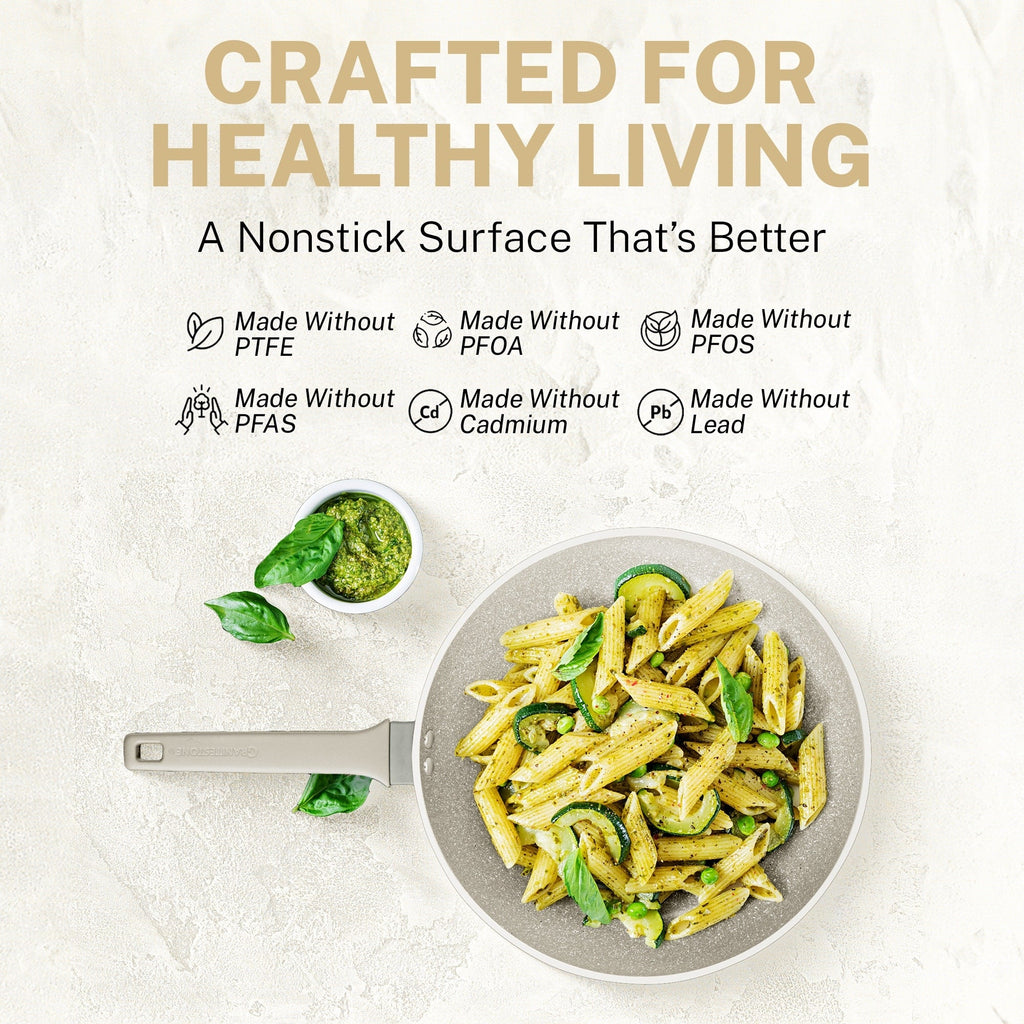 Granitestone Desert Cream 20 PC Nonstick Cookware and Bakeware Set