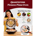 Granitestone Piezano Indoor/Outdoor Electric Pizza Oven w Ceramic Stone