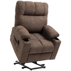 HOMCOM Electric Power Lift Chair Recliners for Elderly, Oversized Living Room Recliner Chair with Remote Control