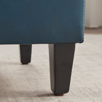 50.3 x 17.50 x 18 Upholstered Rectangular Storage Ottoman-Faux Leather