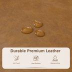 50.3 x 17.50 x 18 Upholstered Rectangular Storage Ottoman-Faux Leather