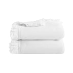 Castillo White Lace Quilted 300 Thread Count Cotton Percale Bedspread