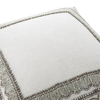 Bloomsbury Frame Chenille Embroidered Cotton Cushion