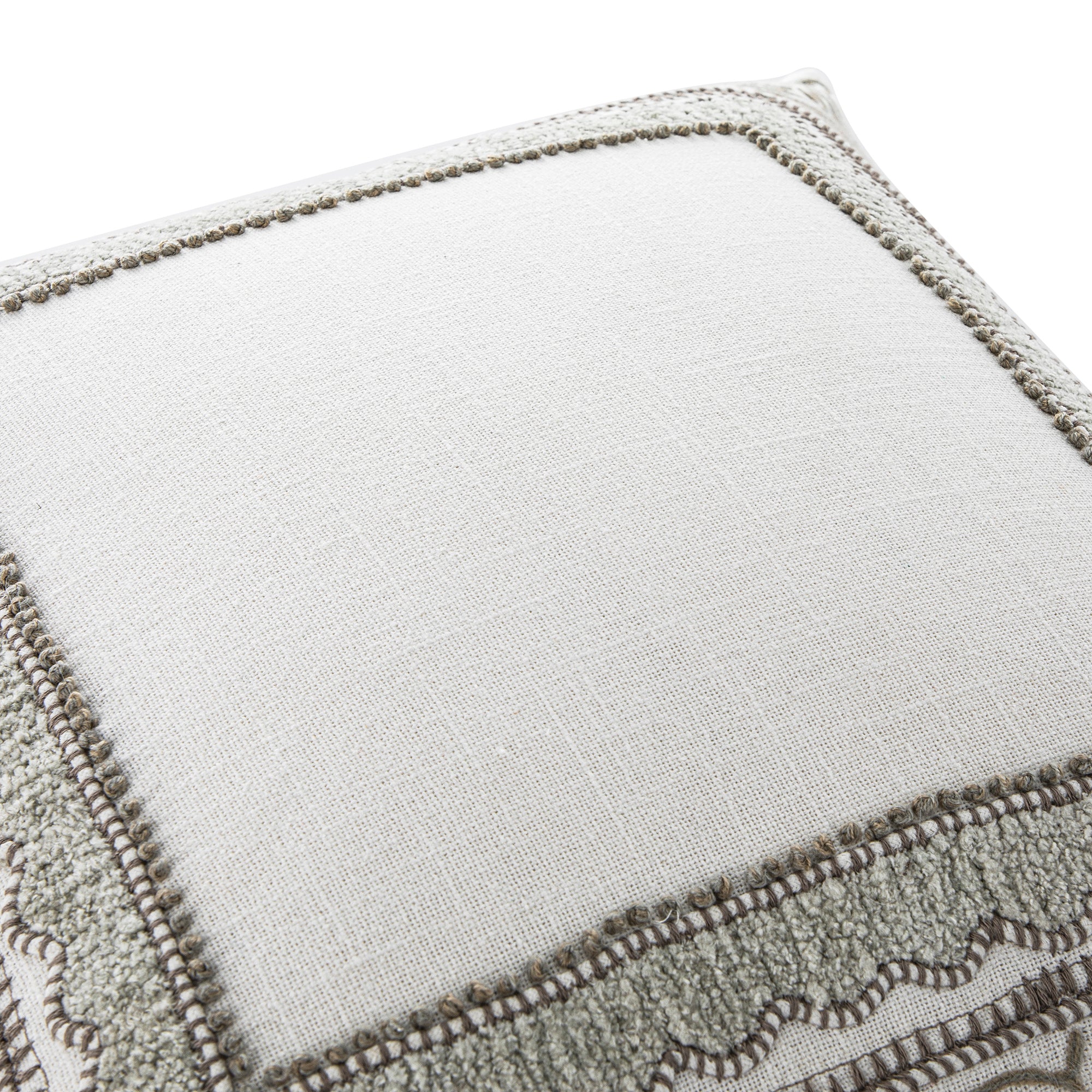 Bloomsbury Frame Chenille Embroidered Cotton Cushion