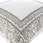 Bloomsbury Frame Chenille Embroidered Cotton Cushion