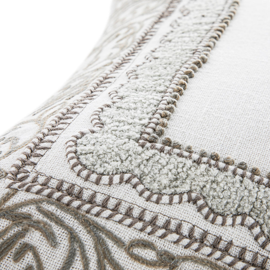 Bloomsbury Frame Chenille Embroidered Cotton Cushion