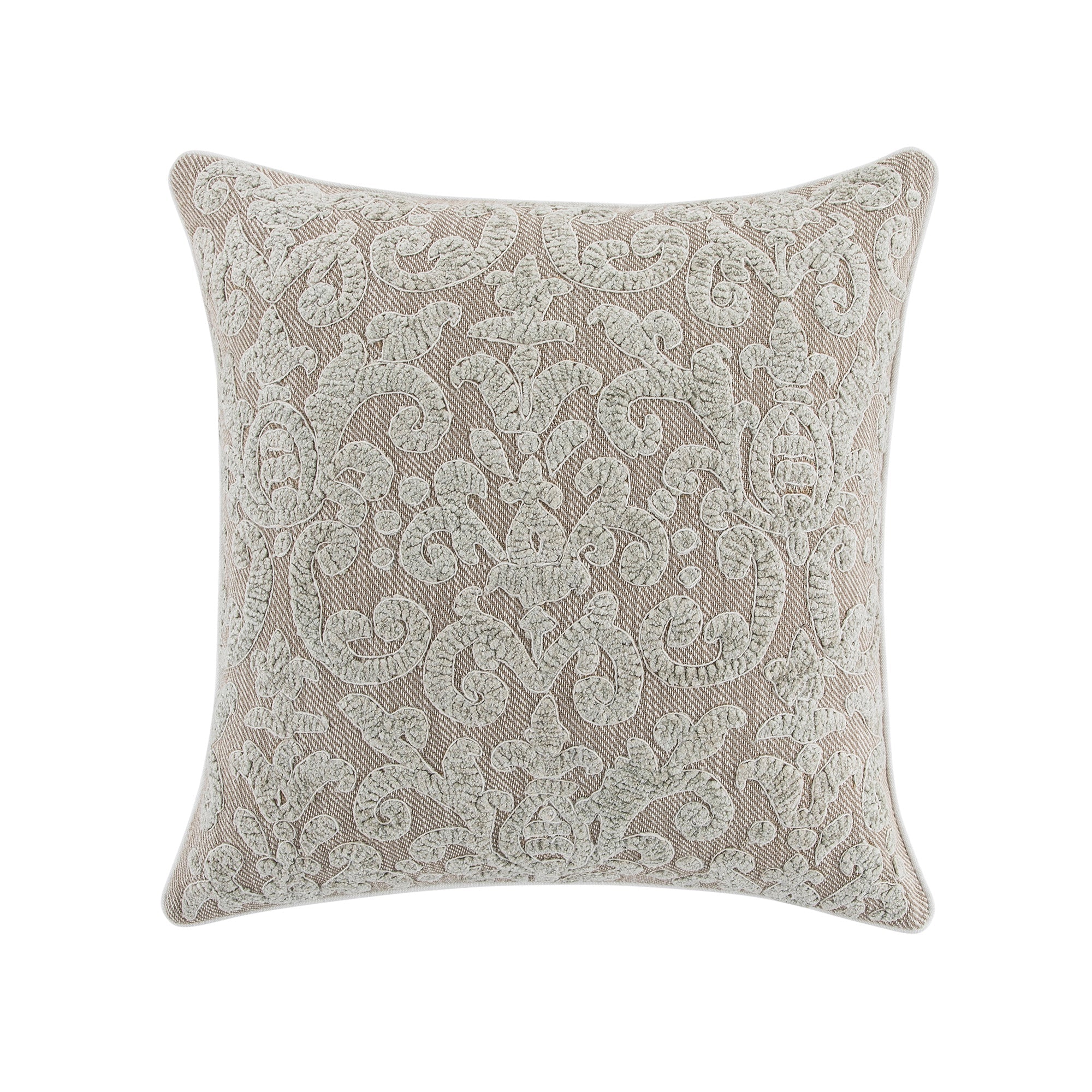 Bloomsbury Imperial Chenille Embroidered Cotton Cushion