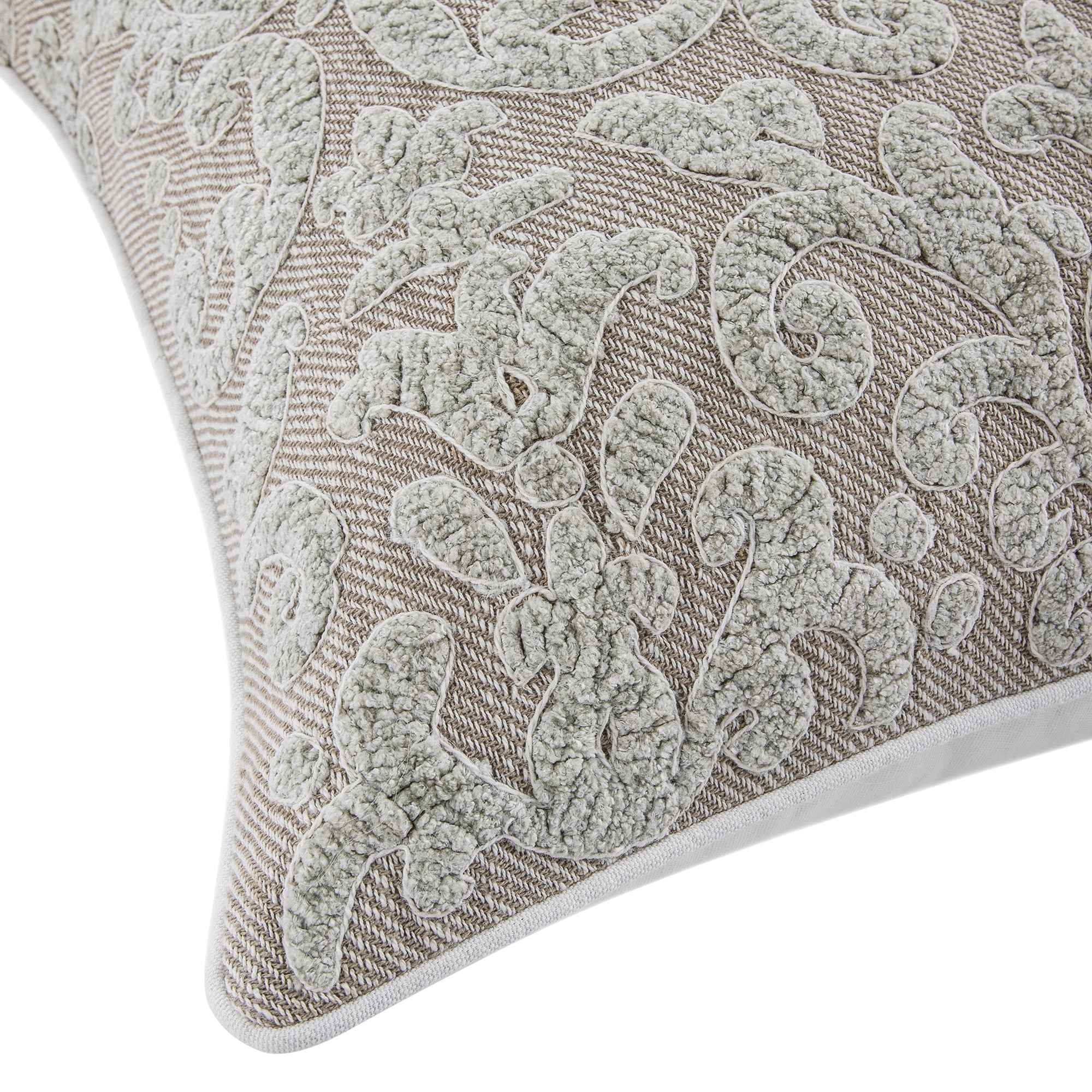 Bloomsbury Imperial Chenille Embroidered Cotton Cushion