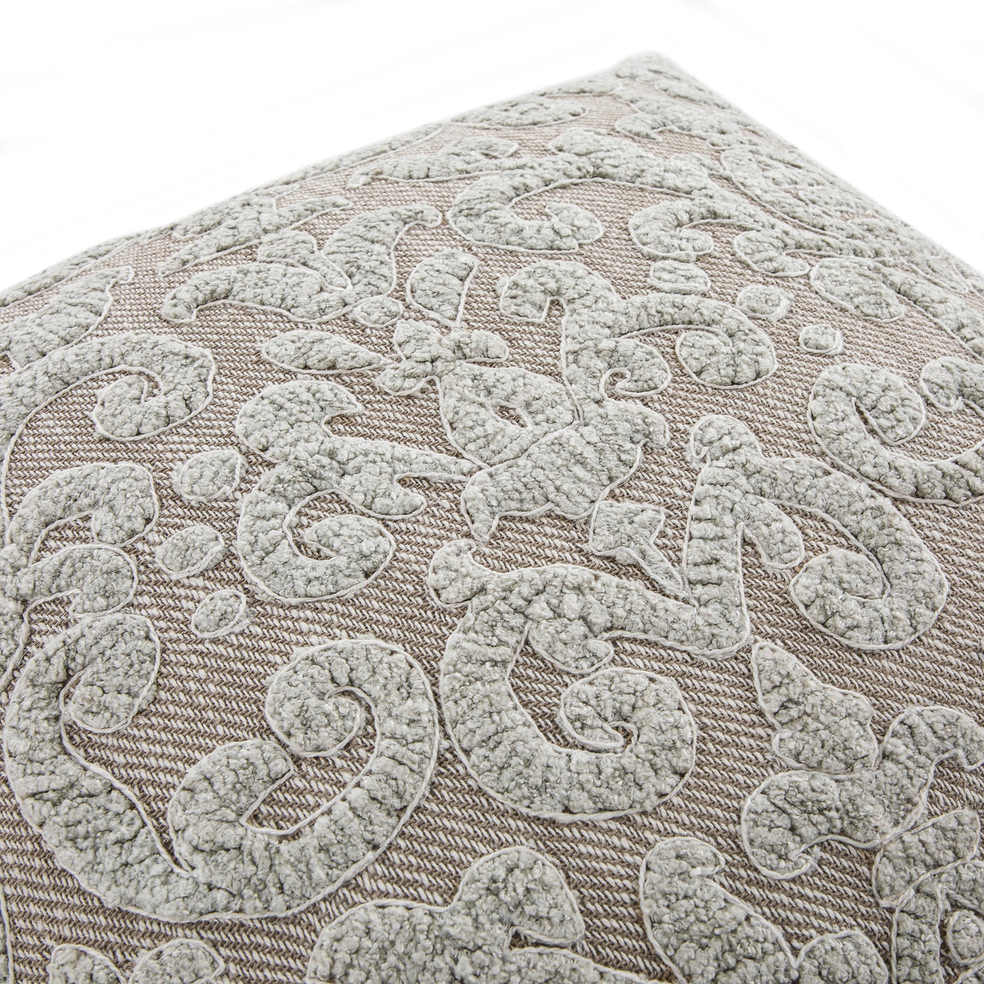 Bloomsbury Imperial Chenille Embroidered Cotton Cushion
