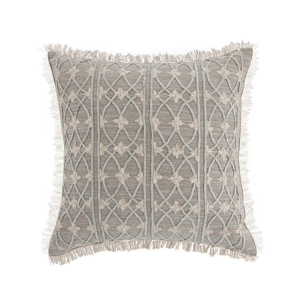 Bloomsbury Regale Chenille Embroidered Cotton Cushion