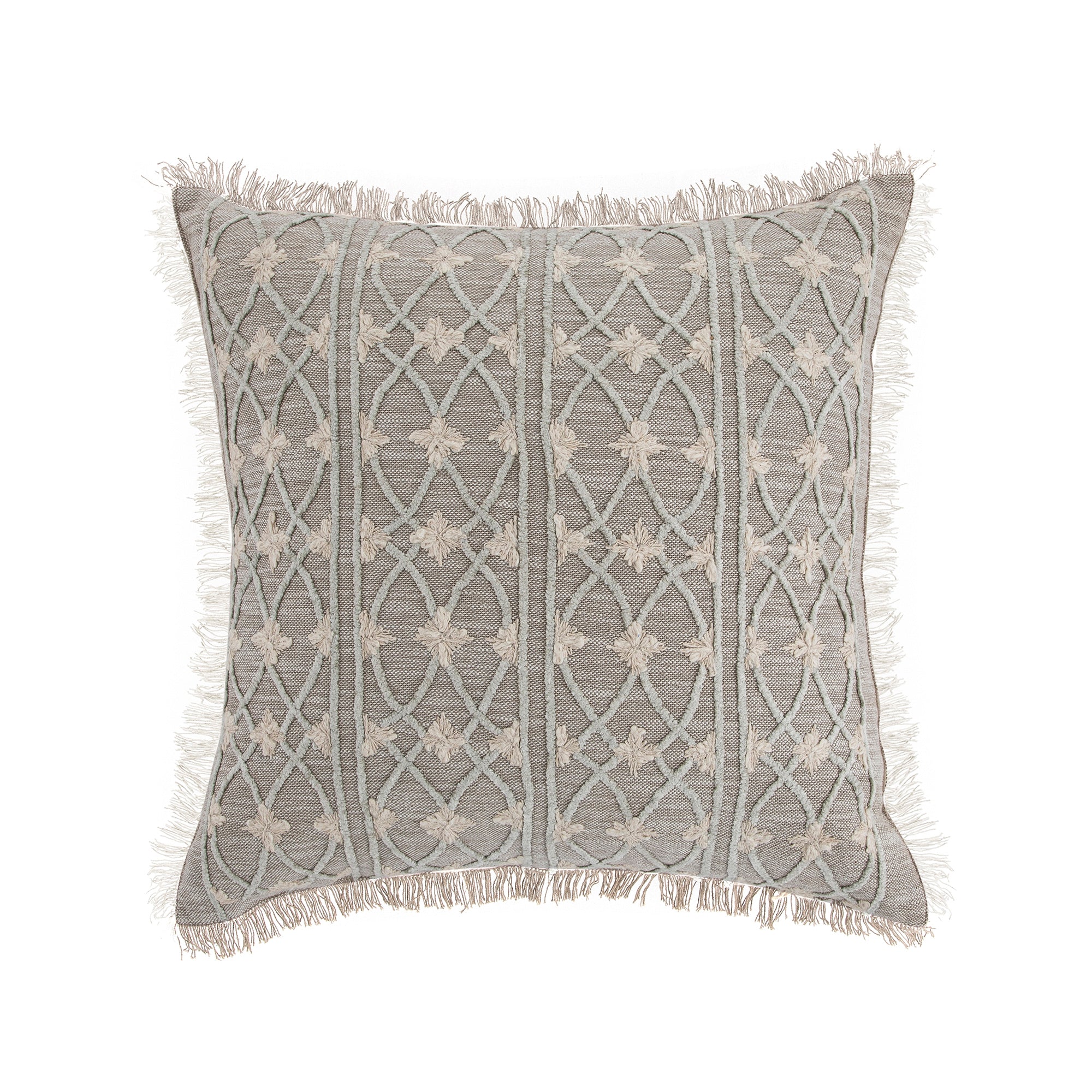 Bloomsbury Regale Chenille Embroidered Cotton Cushion