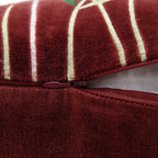 Botanica Collection Mulberry Velvet Hand Embroidered Cushion