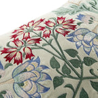 Botanica Collection Pearl Velvet Hand Embroidered Cushion
