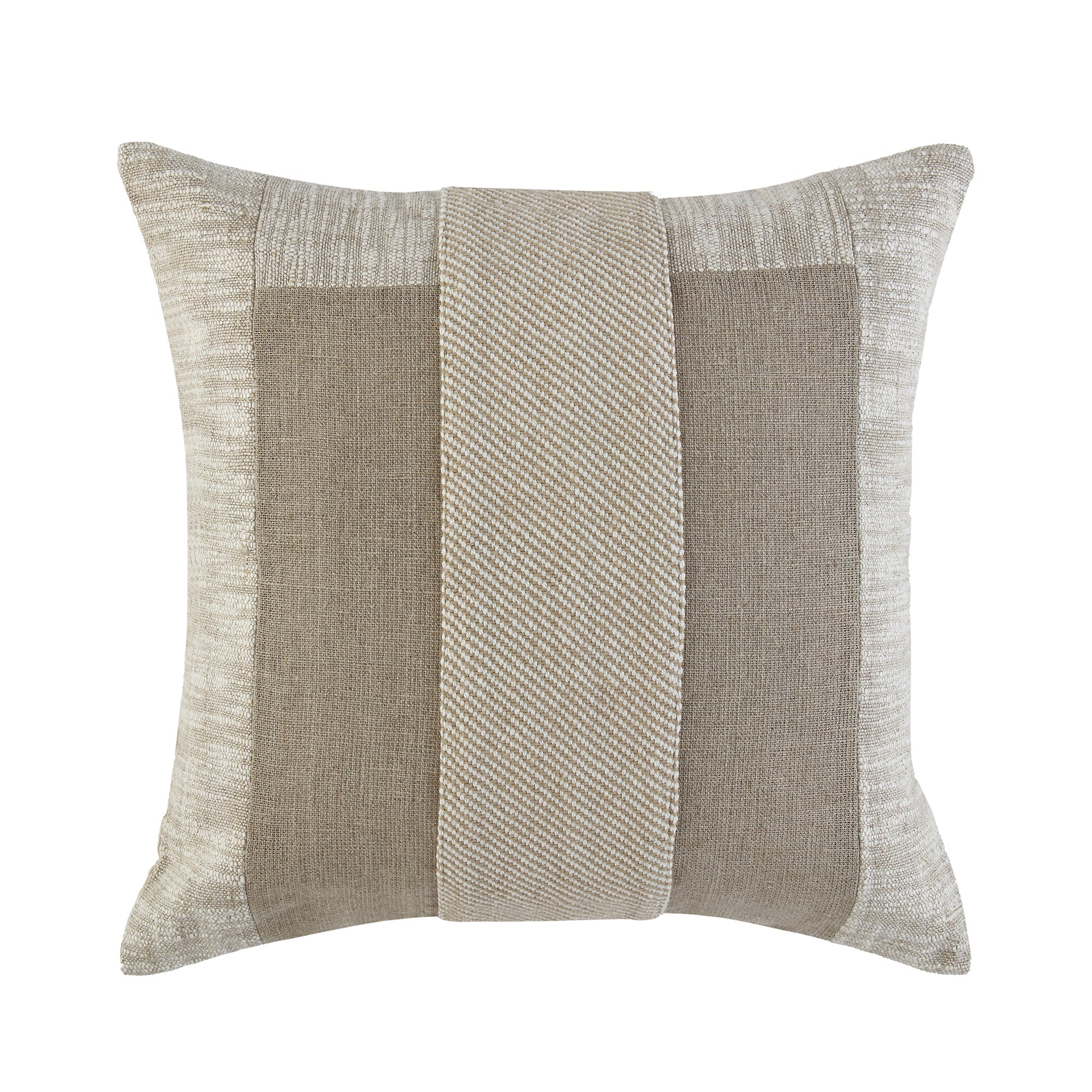 Bronte Collection Silk Slub Patchwork Cushion