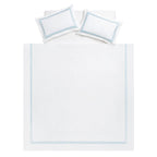 Belvedere Royal Blue Cord Embroidered 300 Thread Count Cotton Percale Duvet Set