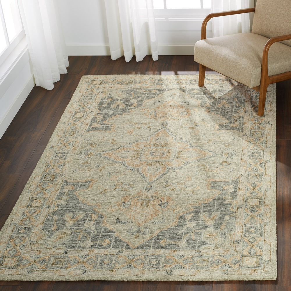 Alexander Home Hand-hooked Traditional Mosaic Wool Rug