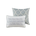 Harbor House Hallie 6-piece Grey Damask Pattern Cotton Comforter Set