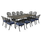 Manasquan 13-piece Gunmetal Aluminum Dining Set by Havenside Home
