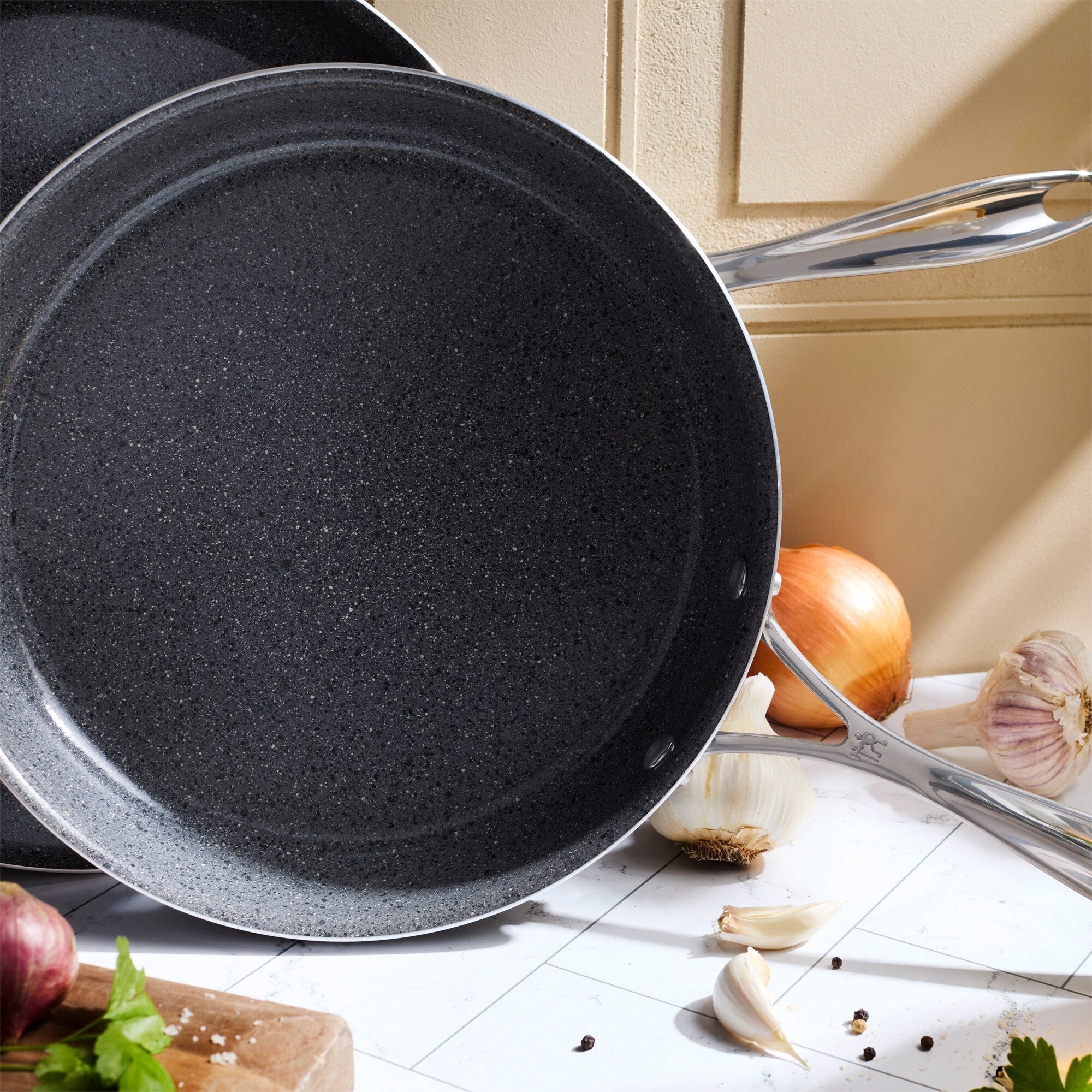 Henckels Capri Ceramic 11-pc Aluminum Ceramic Nonstick Cookware Set - Grey